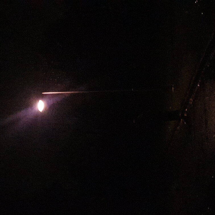 me under a purple streetlight